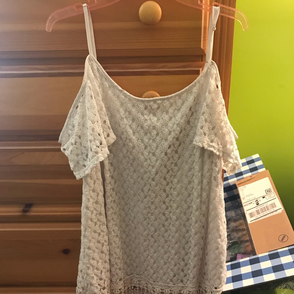 White Off the Shoulder Blouse